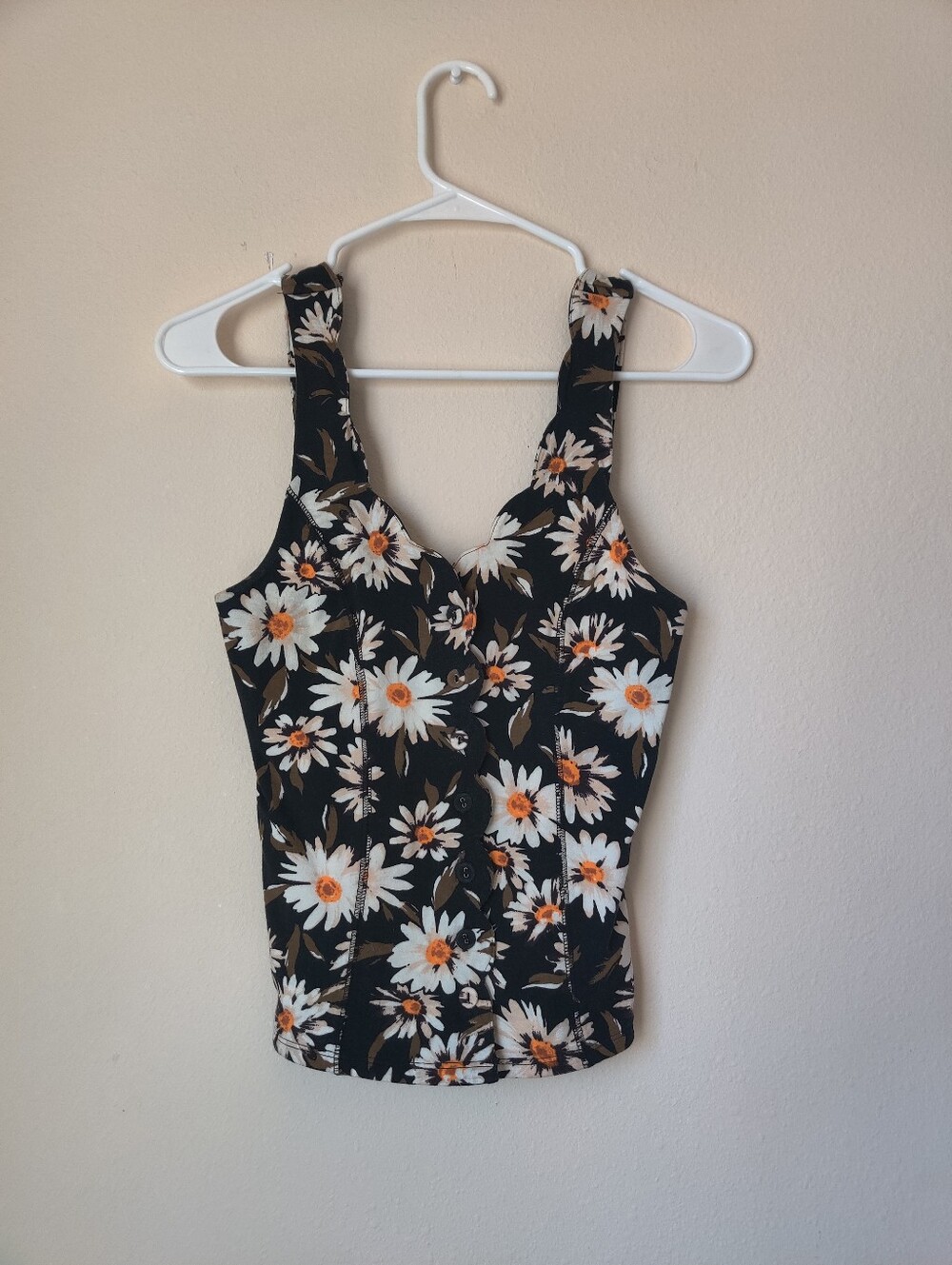 Urban Outfitters Kimchi Blue floral daisy corset tank top